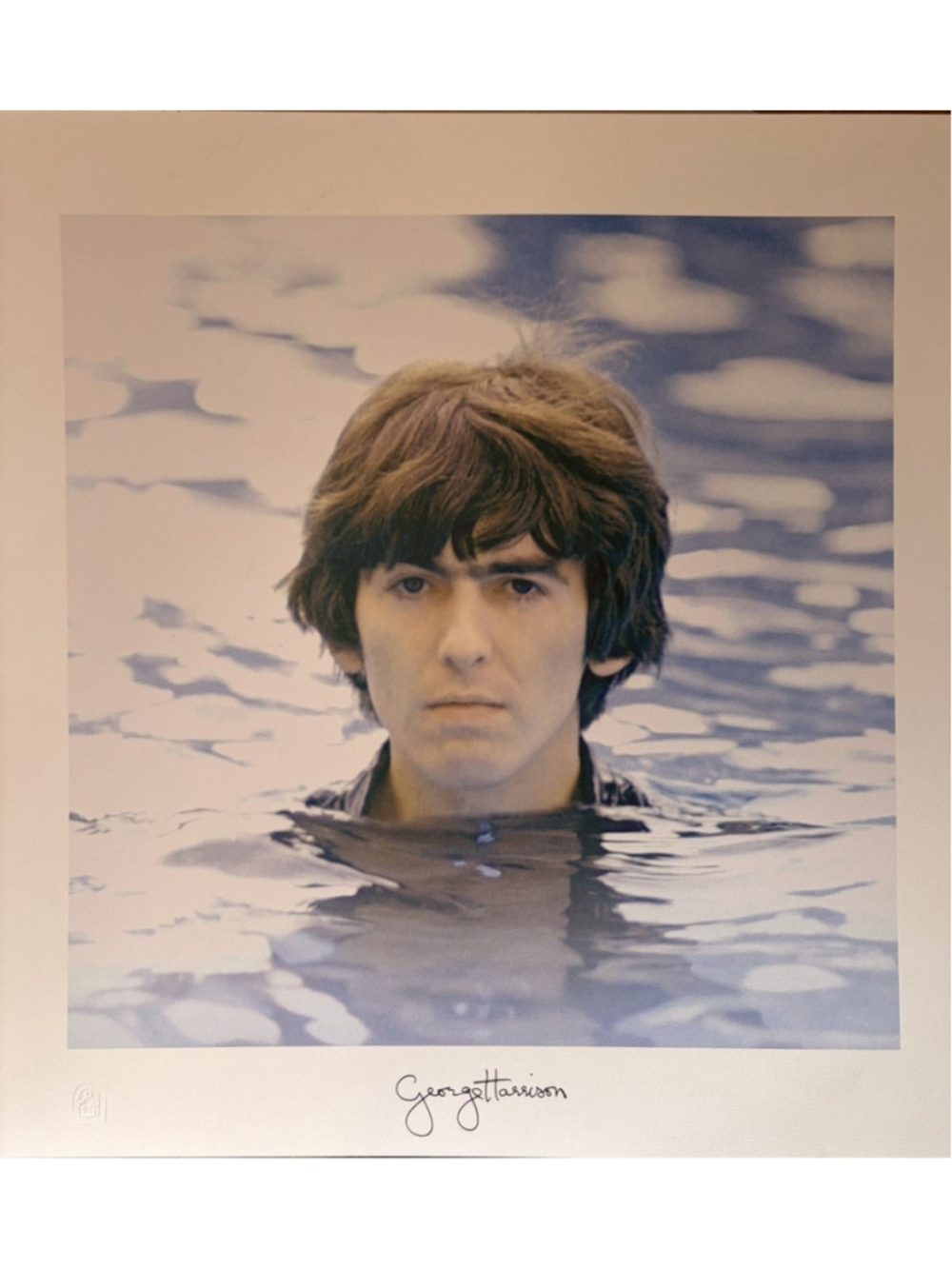 George Harrison 'Living in a Material World' Litho - 20”x20” - Mint Condition